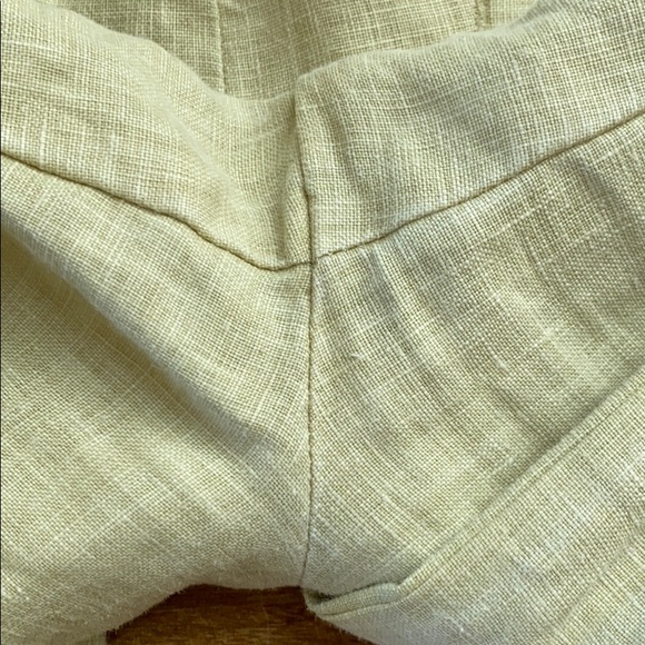Anthro {Elevenses} 100% Linen Wide-leg Pants TALL - Picture 6 of 9